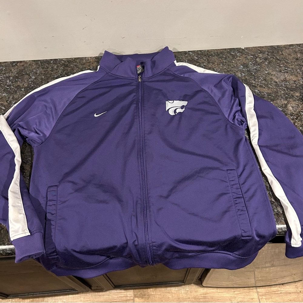 Nike KSU Wildcats Light Jacket K-State Adult XL Full Zip Track